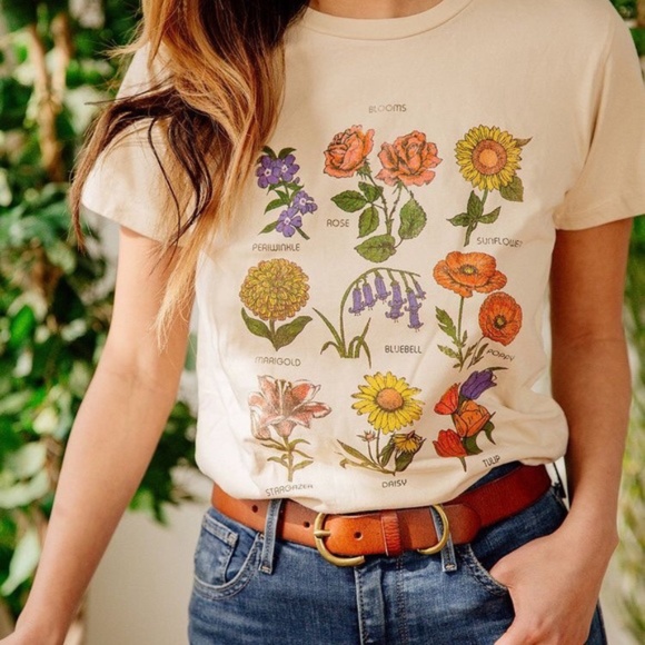Urban Outfitters Tops - Future State | Flower Bloom Chart T Shirt